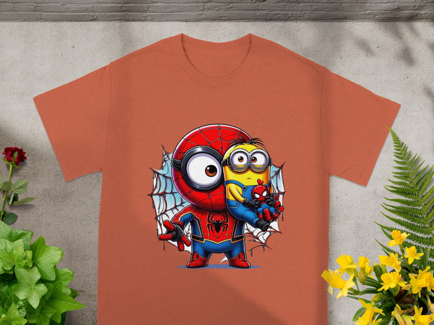 Minion & Spidey Crossover Charm T-Shirt