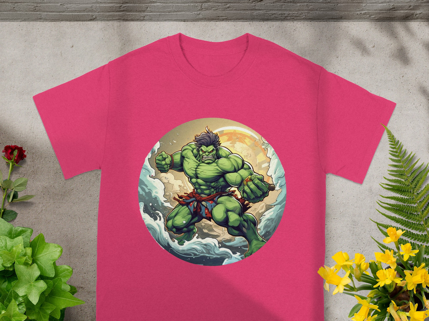 Furious Green Giant Power Stance Comic Style T-Shirts