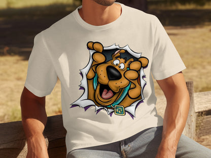 Scooby Doo Character Print White T-Shirt Product