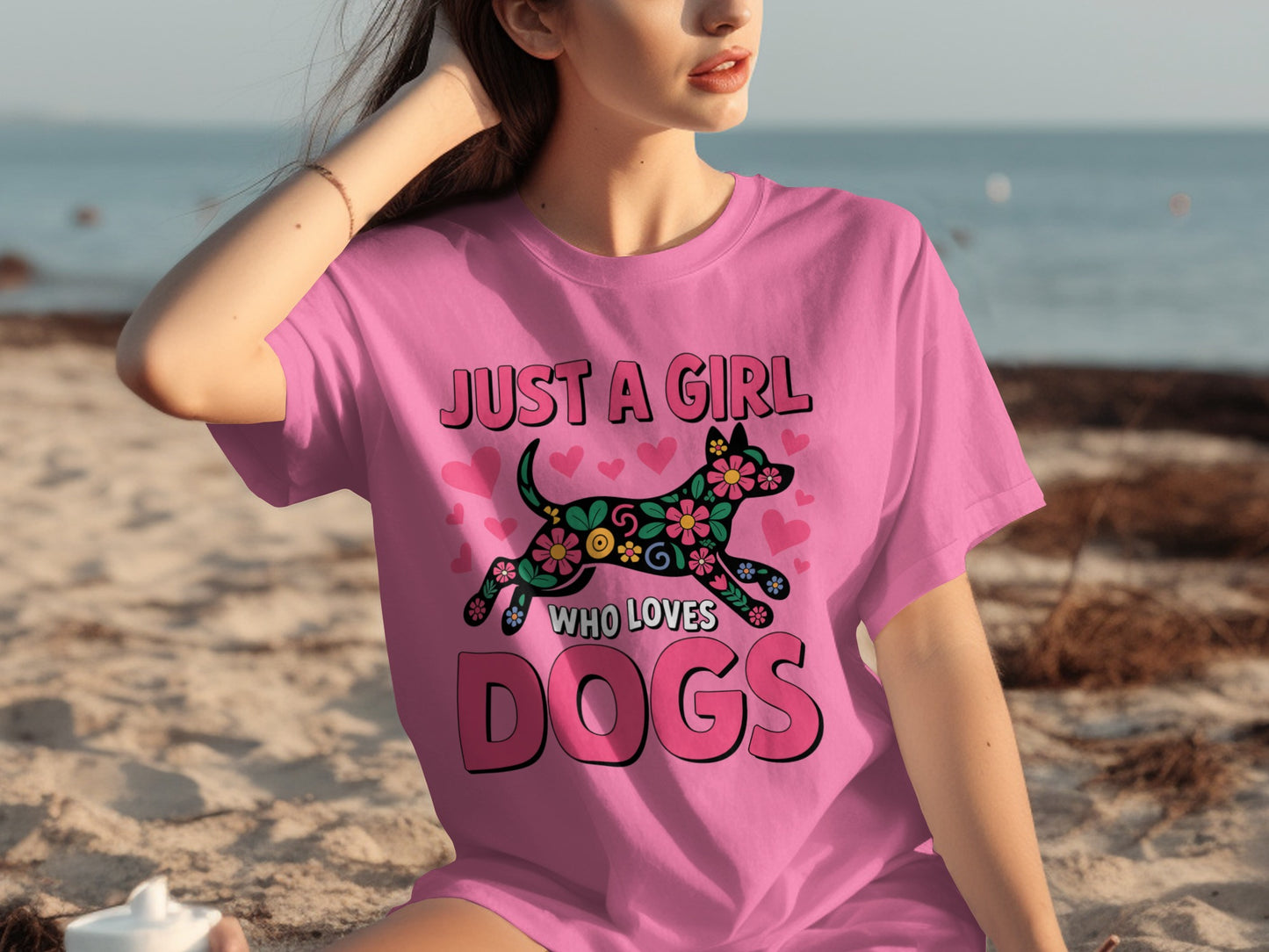 Just A Girl Who Loves Dogs Graphic T-shirt