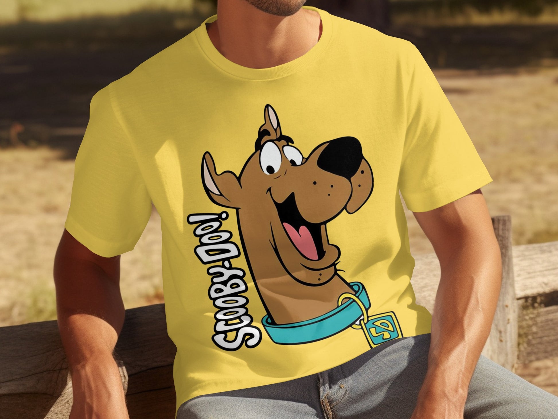 Scooby-Doo Cartoon Character Yellow T-shirt