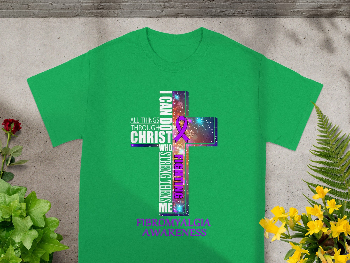 Fibromyalgia Awareness I Can Do All Things Shirt