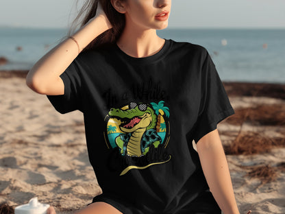 In a While Crocodile Graphic Summer T-Shirt