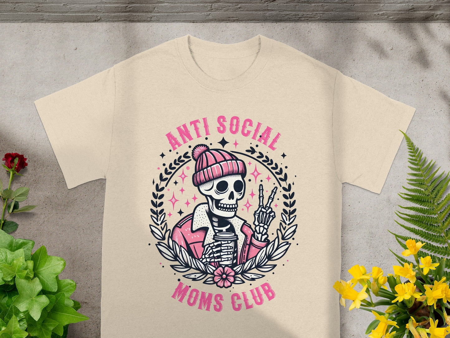 Anti Social Moms Club Graphic Tee Shirt product