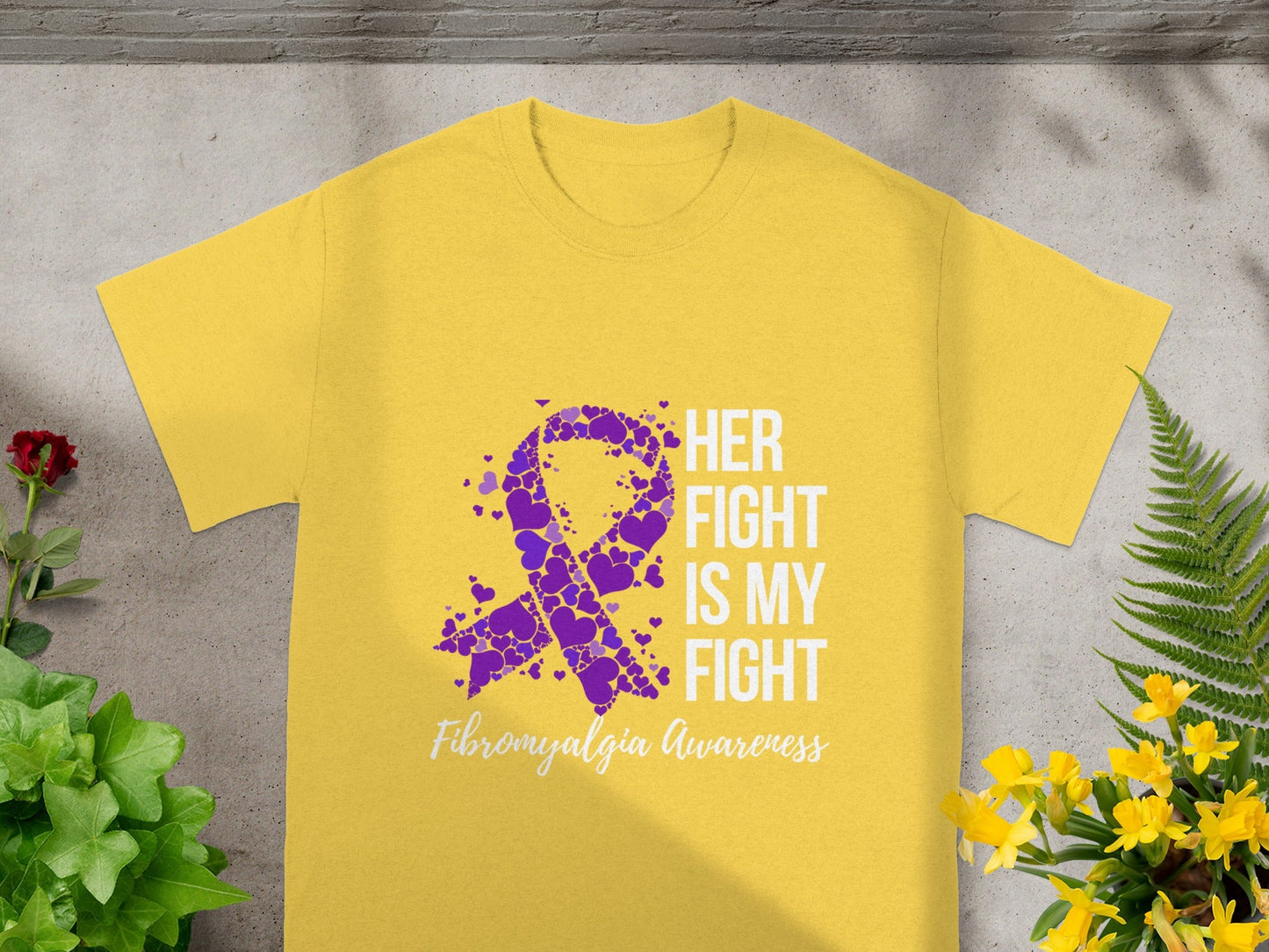Her Fight Is My Fight Fibromyalgia Awareness Shirt
