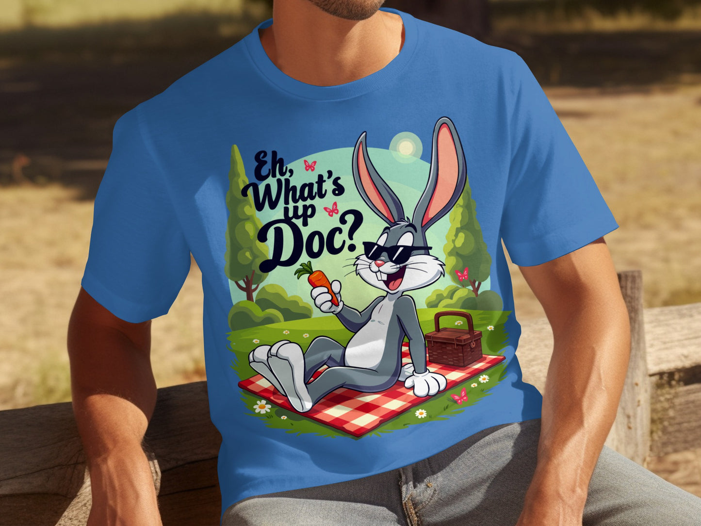 Eh What's Up Doc Bugs Bunny Picnic T-shirt