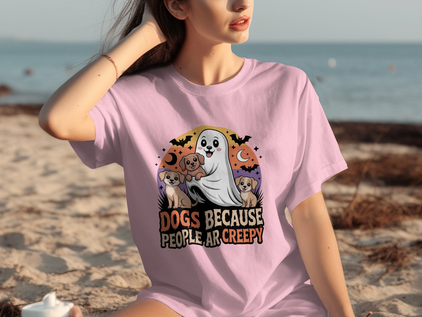 Dogs Because People Are Creepy Halloween T-Shirt