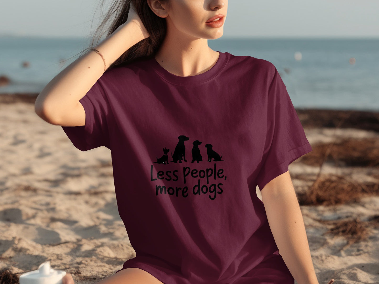 Less People More Dogs Shirt Funny Dog Lover T-Shirt