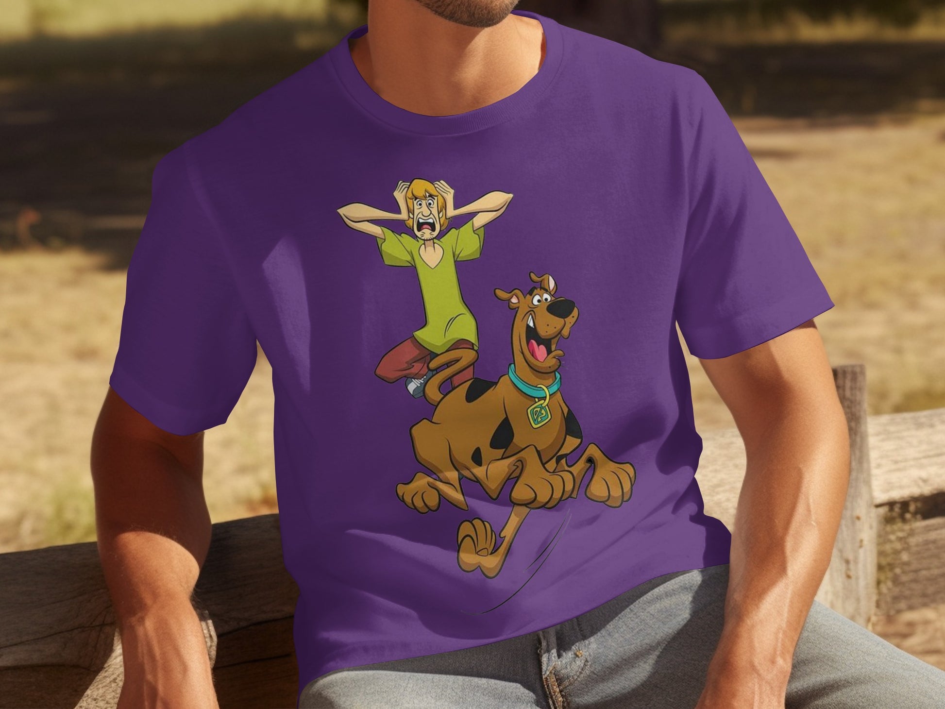 Scooby-Doo and Shaggy Purple Graphic Tee Product