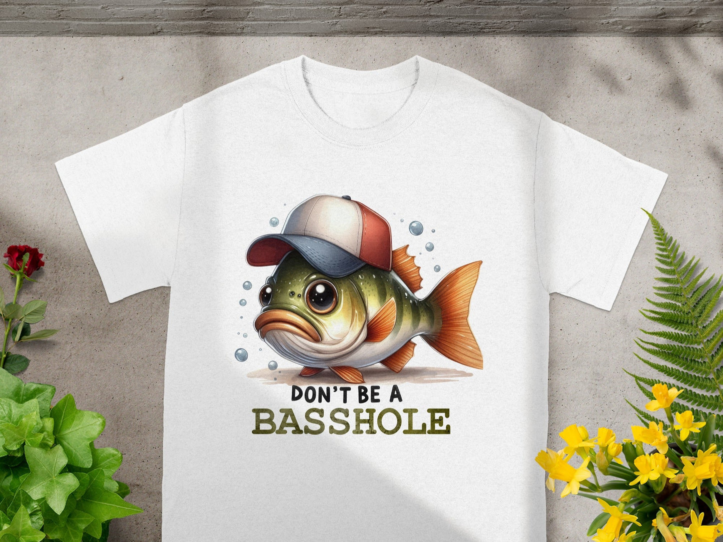 Don't Be A Basshole Funny Fishing T-Shirt