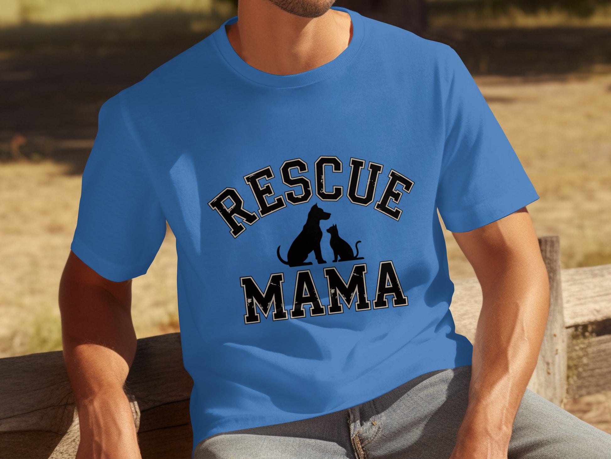 Rescue Mama Graphic Tee For Pet Lovers