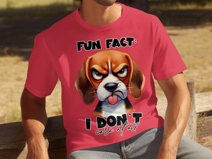 Fun Fact: I Don't Care At All Dog Graphic Shirt