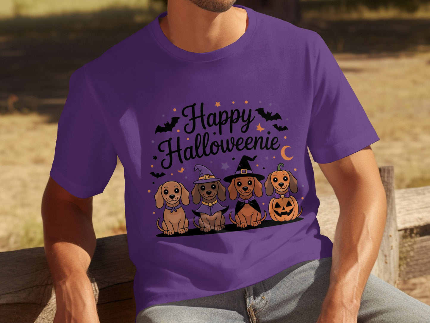 Happy Halloweenie Dachshund Dog Lover T-shirt Product