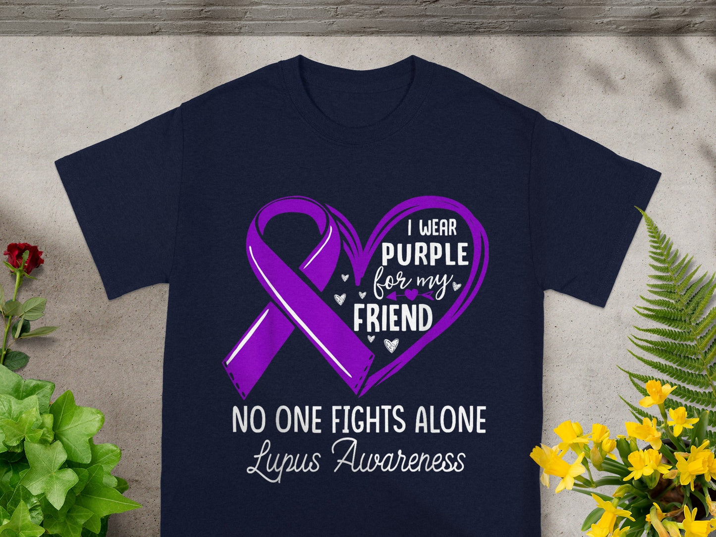 I Wear Purple For My Friend Lupus Awareness T-shirt