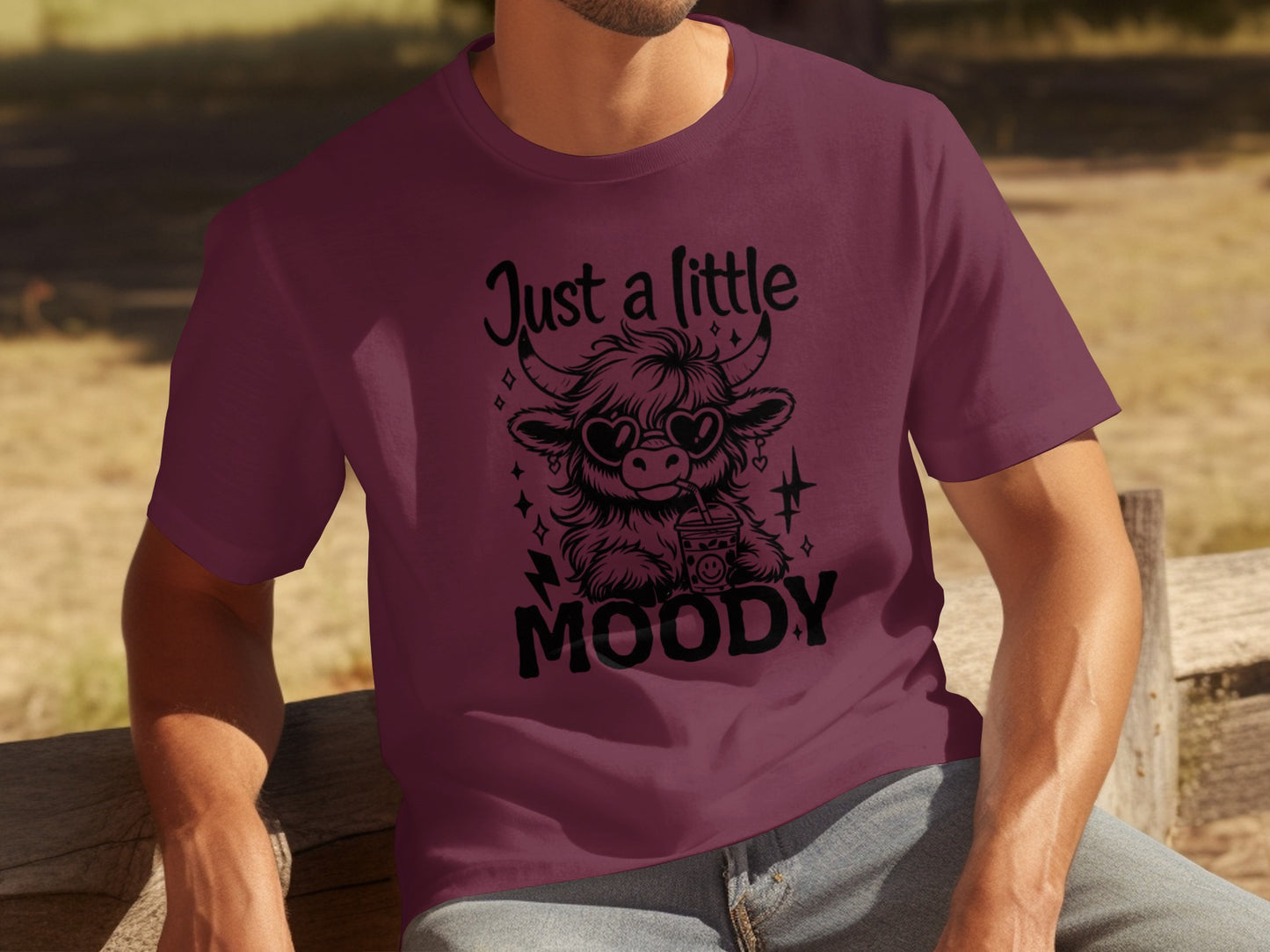 Just a Little Moody Graphic T-Shirt for Fun Outfits