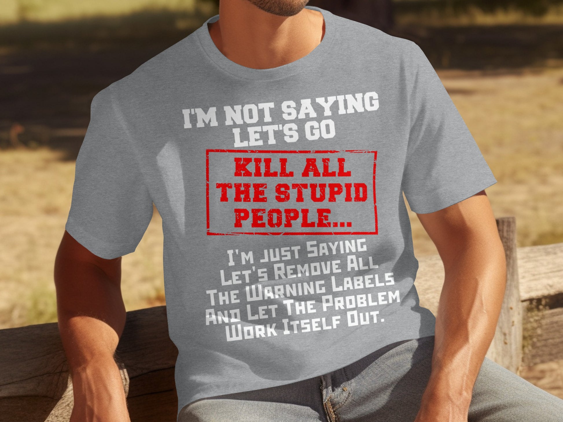 Funny Sarcastic Remove Warning Labels Unisex T-Shirt