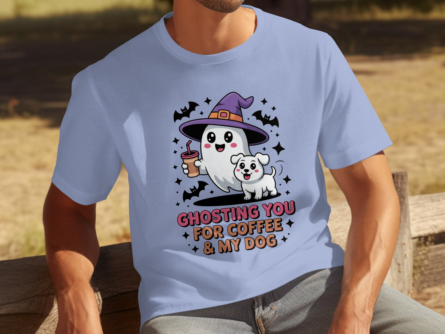 Ghosting You For Coffee And My Dog Halloween Shirt