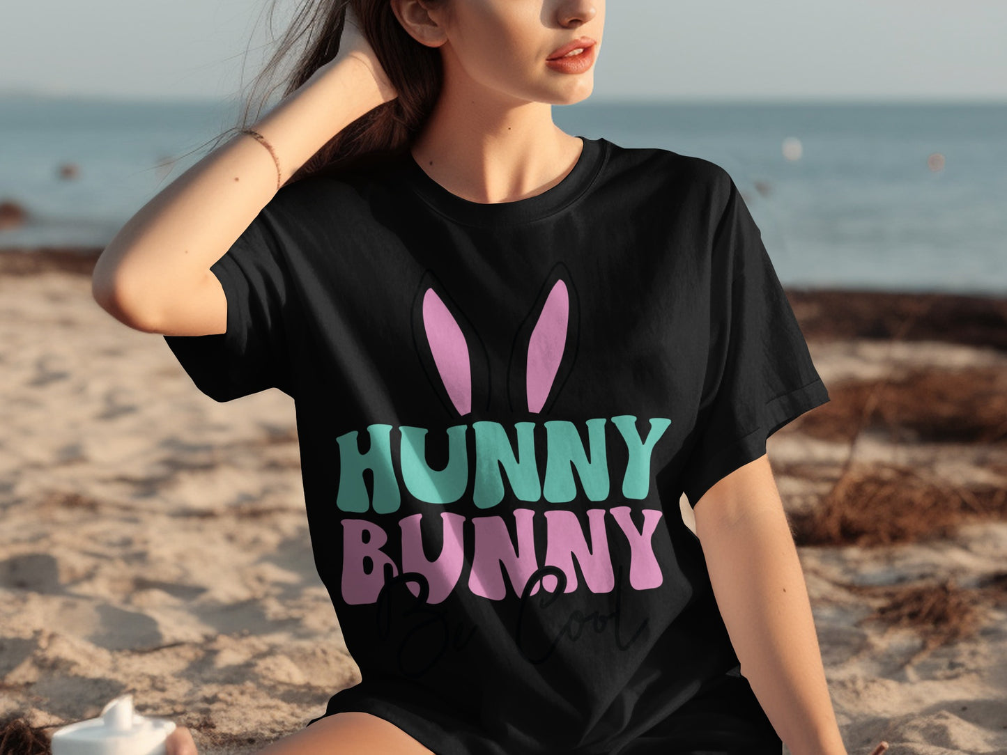 Hunny Bunny Be Cool Graphic Tees for Casual Wear