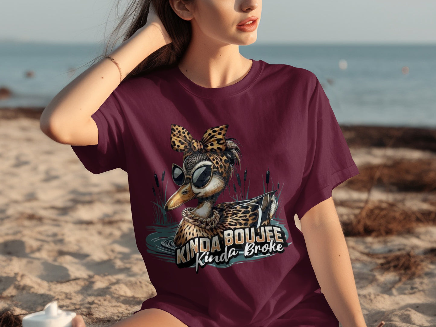 Kinda Boujee Kinda Broke Graphic T-shirt Product