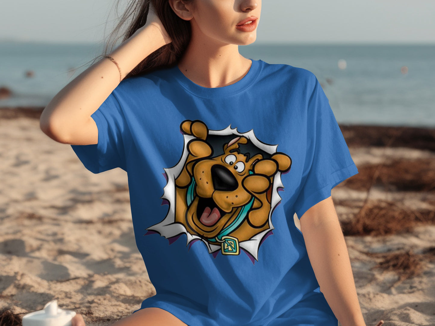 Colorful Cartoon Dog Illustration on Casual Product