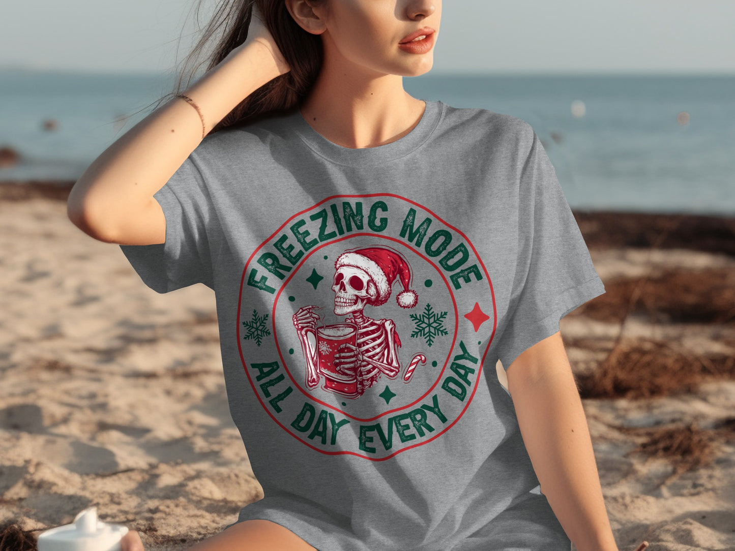 Freezing Mode All Day Every Day Skeleton T-Shirt