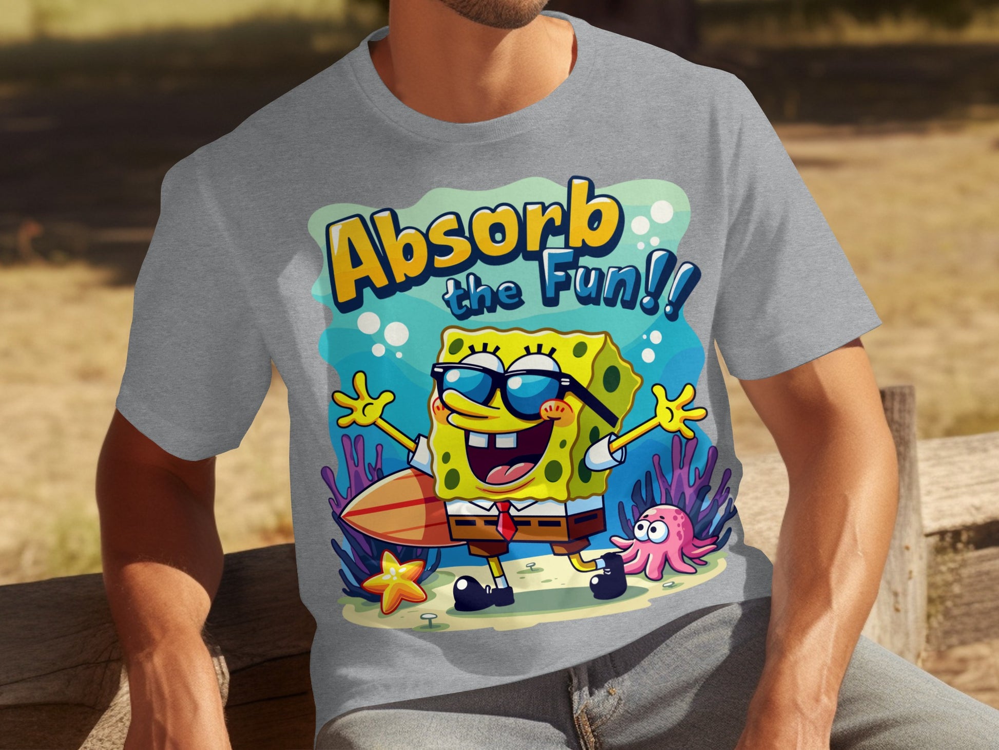 Absorb the Fun SpongeBob SquarePants Graphic T-Shirt