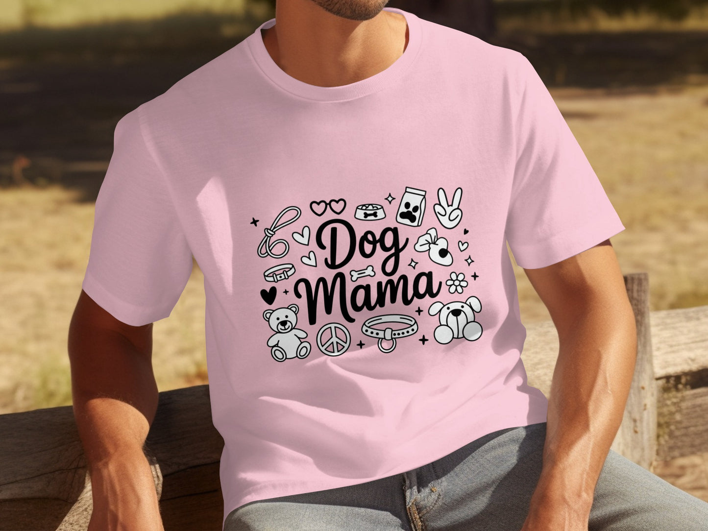 Cute Dog Mama T-Shirt with Fun Graphic Design