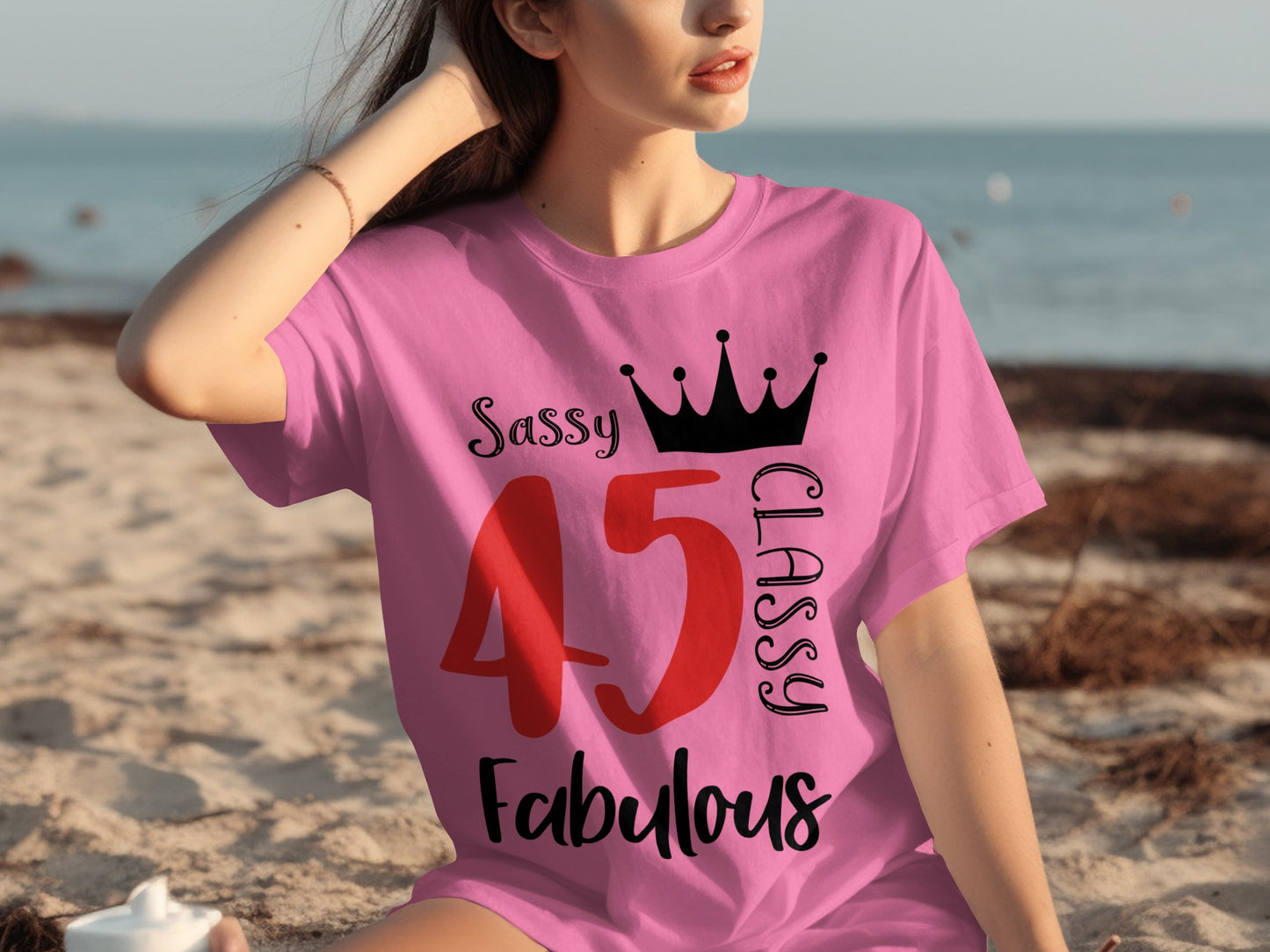 Sassy Classy Fabulous 45 Birthday Celebration Shirt