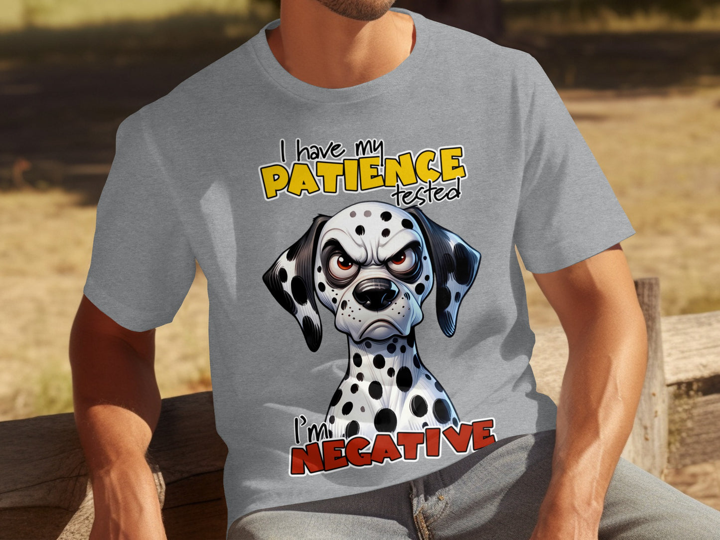 Dalmatian Graphic Tees with Humorous Quote