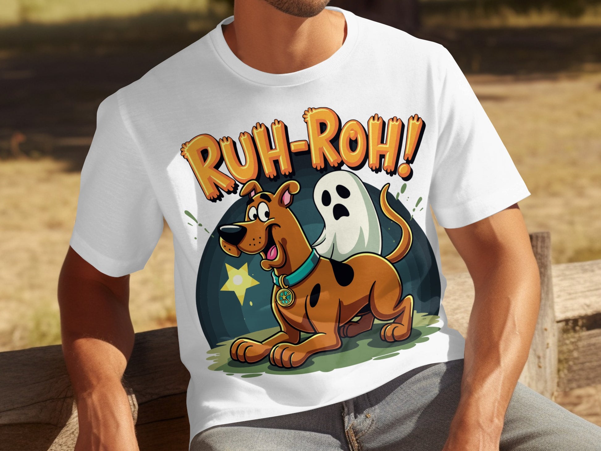 Ruh-Roh! Scooby-Doo and Ghost Graphic Tee product