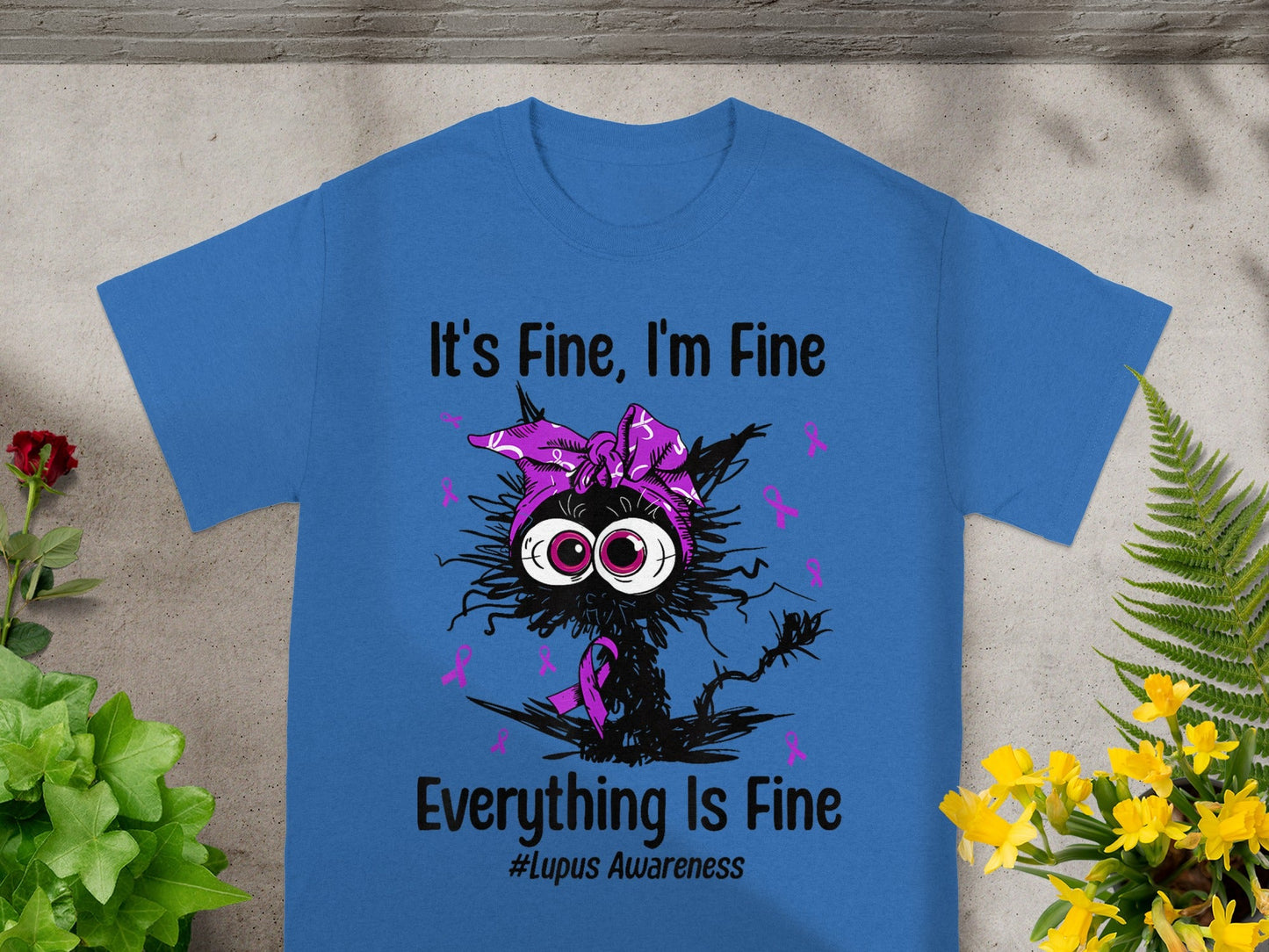 It's Fine I'm Fine Everything Is Fine Lupus Awareness Shirt