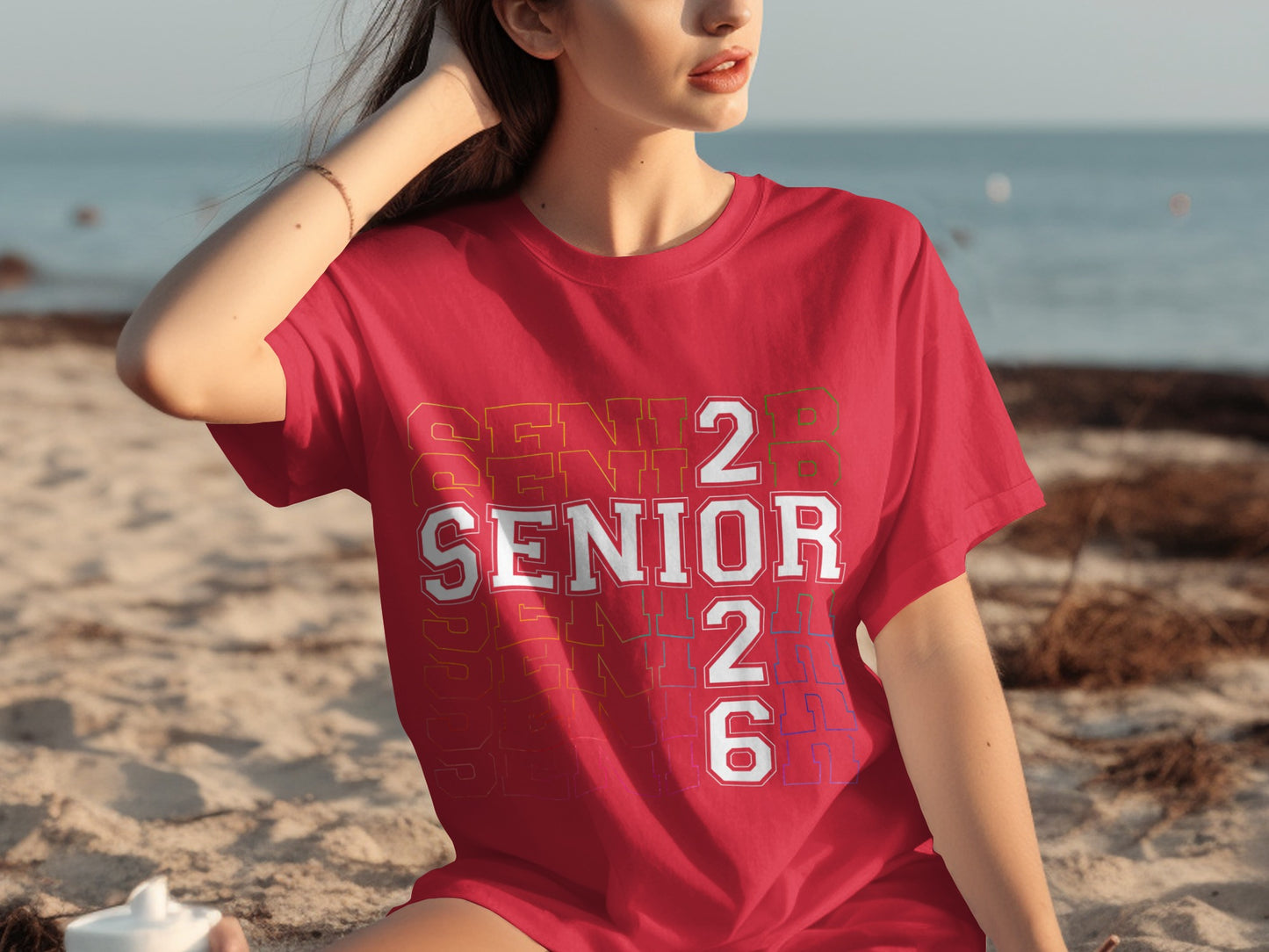 Trendy Senior 2026 Beachwear Senior Year T-shirt