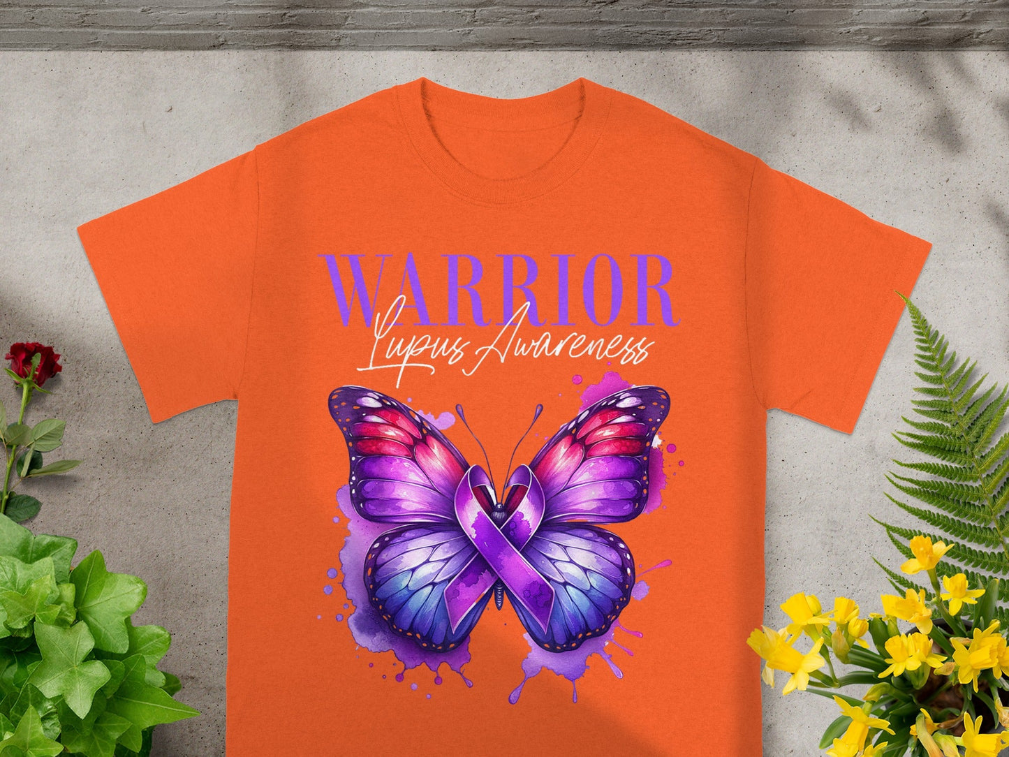 Warrior Lupus Awareness Butterfly T-shirt