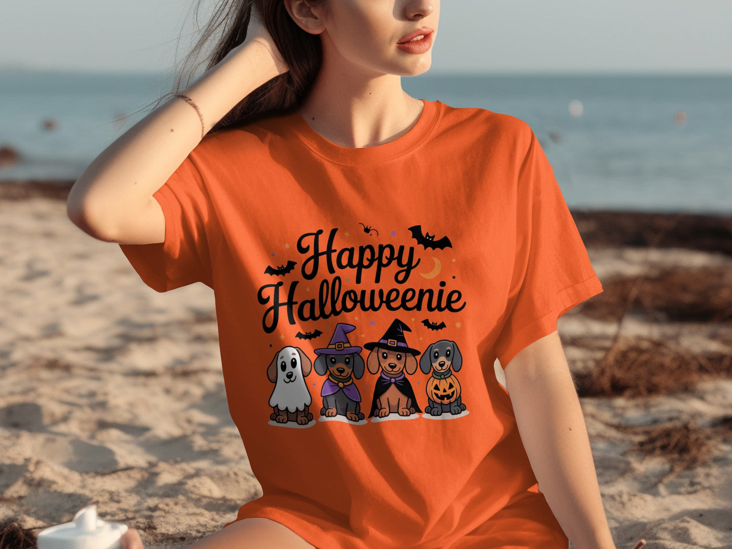 Happy Halloweenie Cute Dogs Halloween Shirt