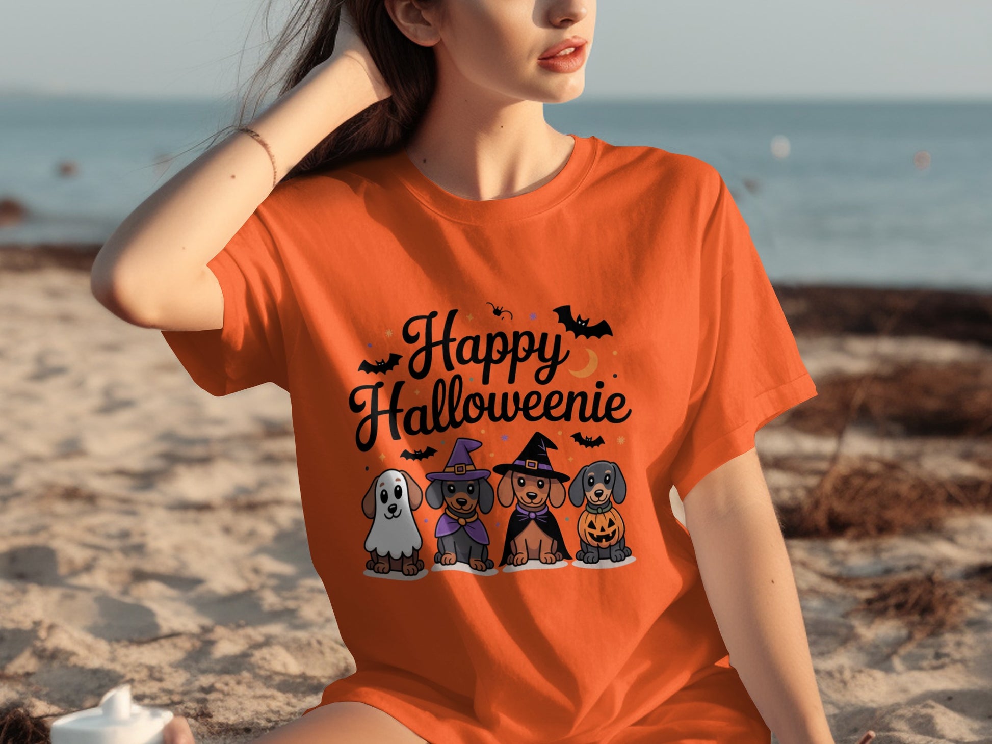 Happy Halloweenie Cute Dogs Halloween Shirt