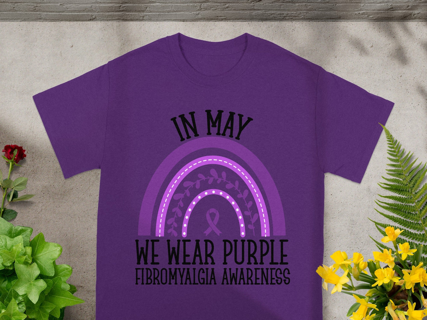 In May We Wear Purple Fibromyalgia Awareness Shirt