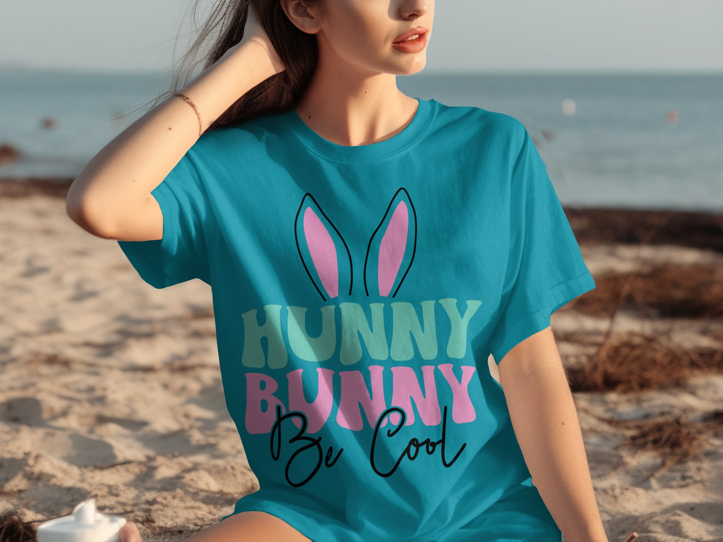 Hunny Bunny Be Cool Graphic Tee Shirt for Beach Days