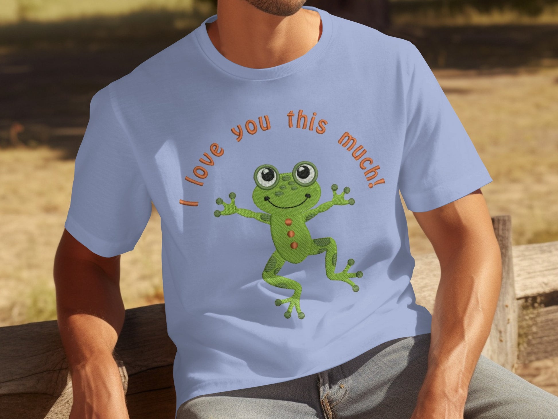 I Love You This Much Frog Graphic T-shirt