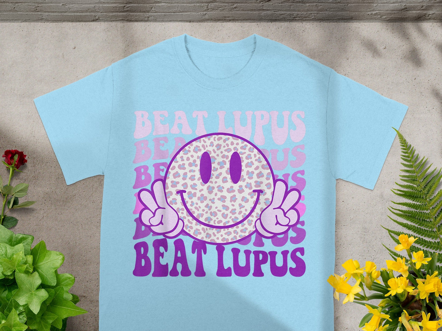 Beat Lupus Smiley Face Design Short Sleeve Shirt