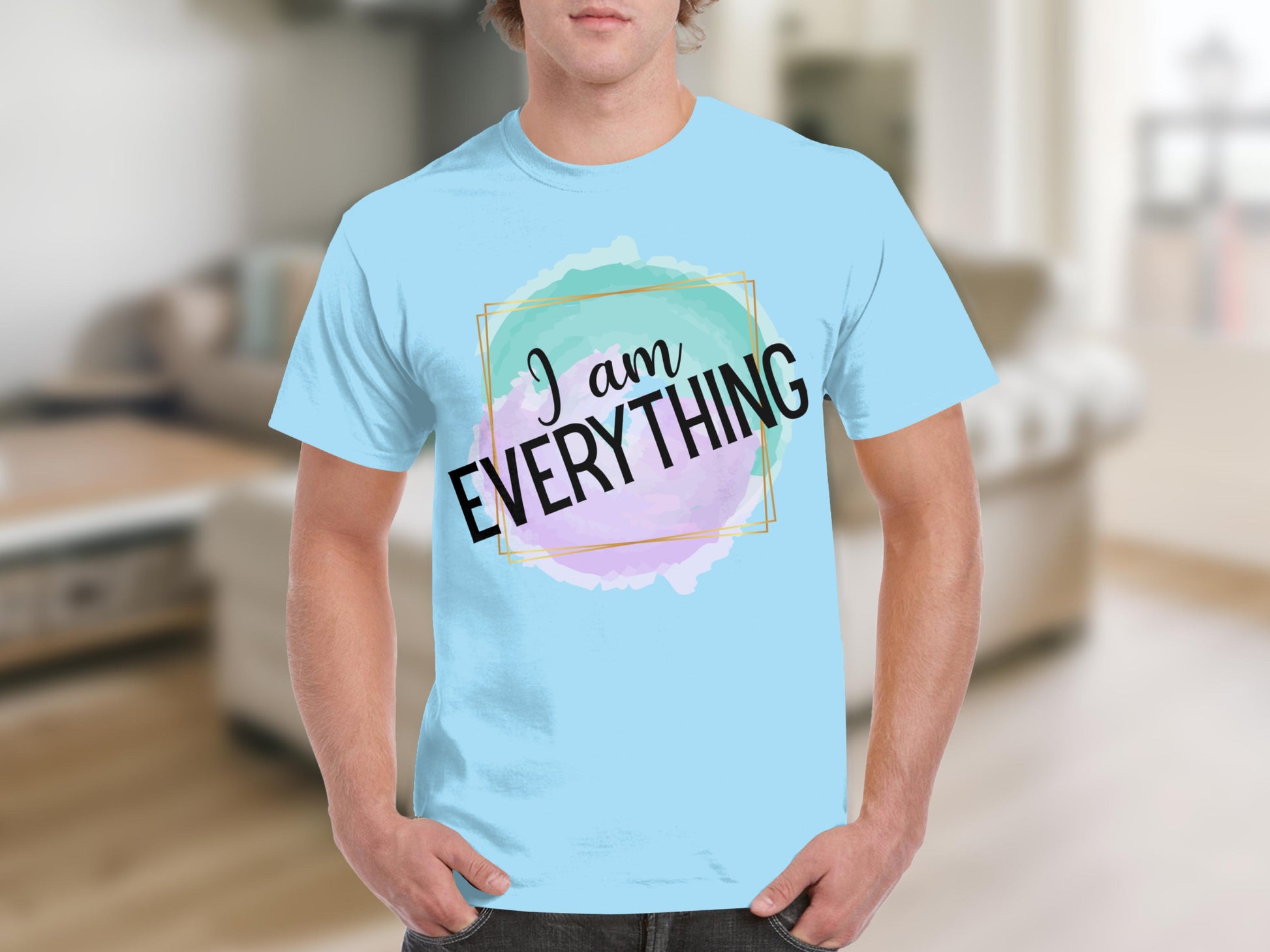 I Am Everything Motivational Graphic Tee product