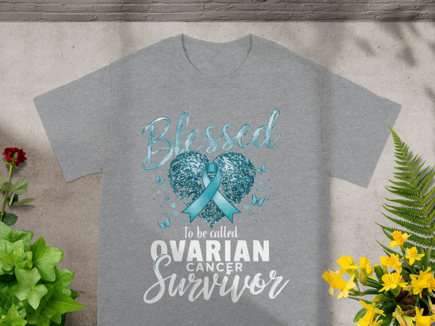 Blessed Ovarian Cancer Survivor Awareness Shirt