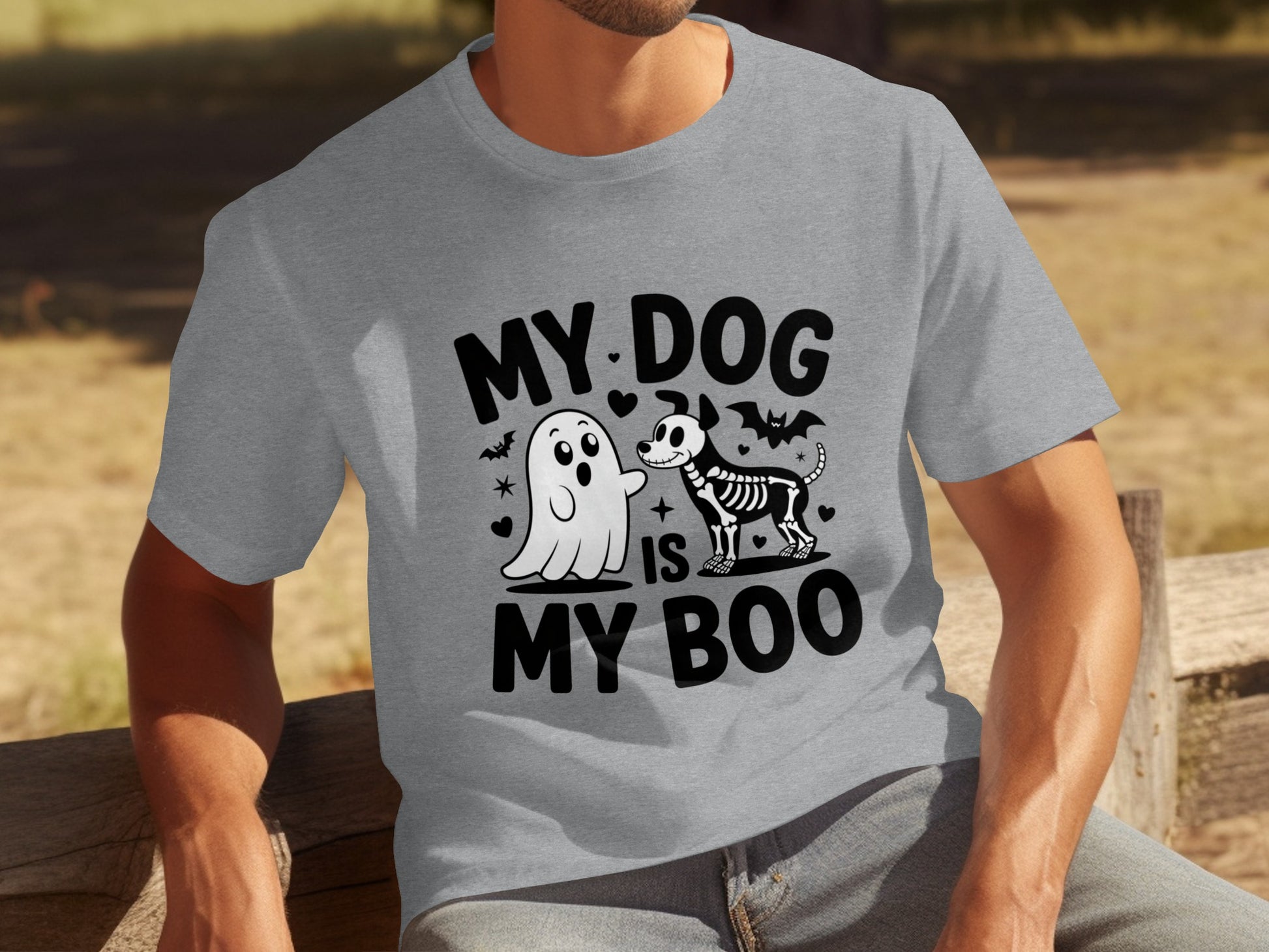 My Dog Is My Boo Ghost and Skeleton Shirt