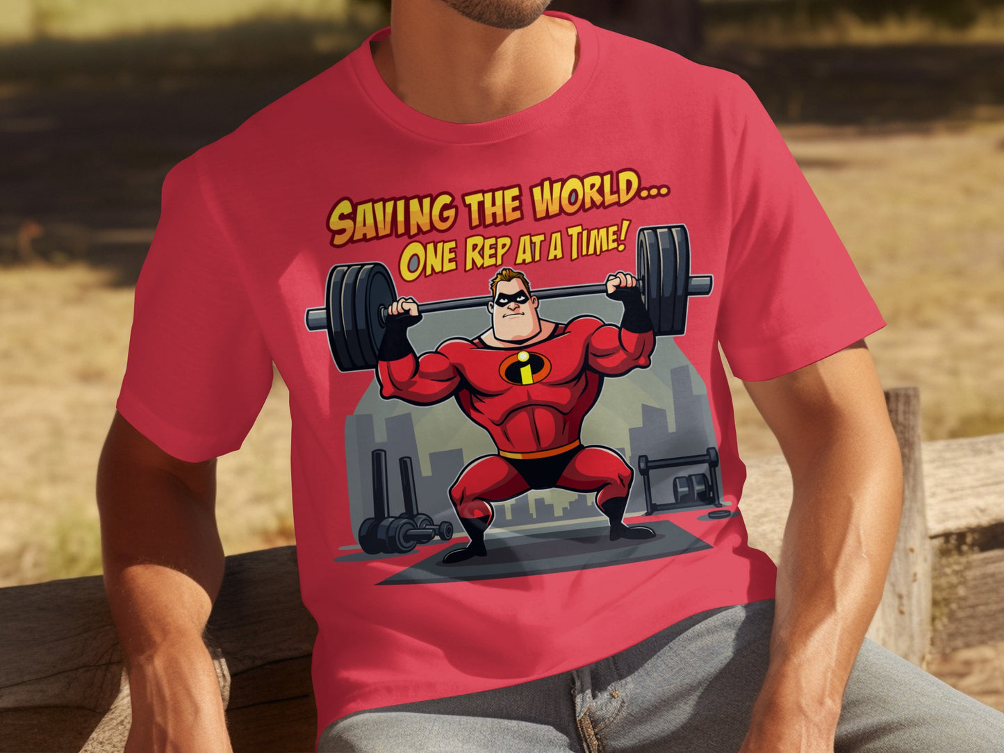 Saving The World One Rep At A Time T-shirt