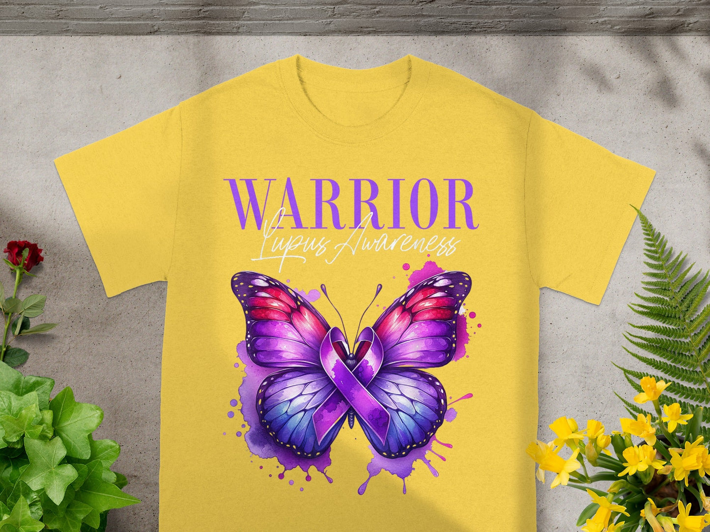 Warrior Purple Butterfly Lupus Awareness T-shirt