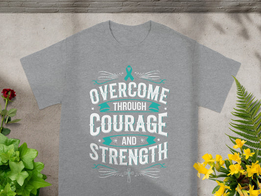 Overcome Through Courage and Strength T-shirt