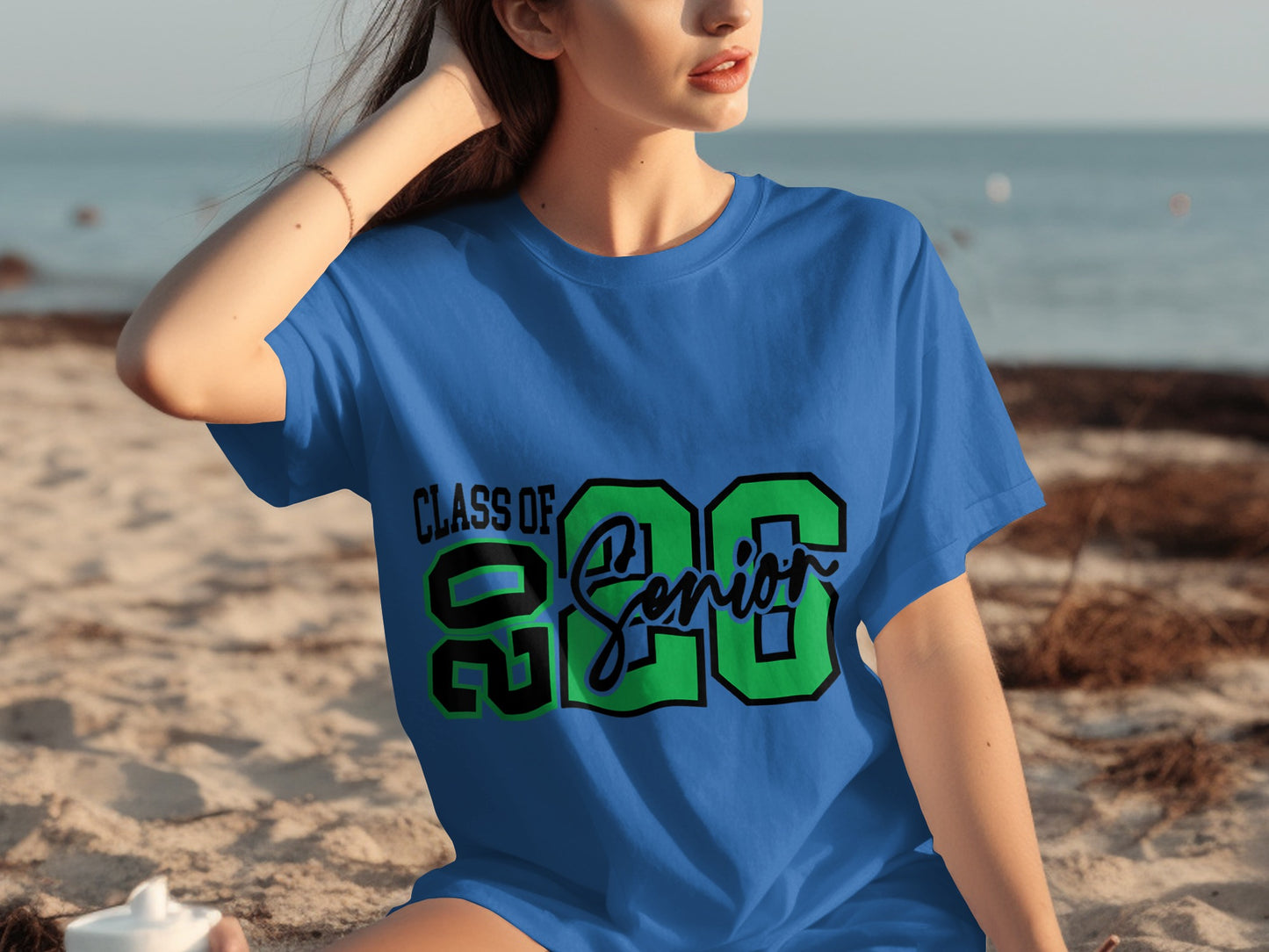 Class of 2026 Senior Graphic Blue T-Shirt