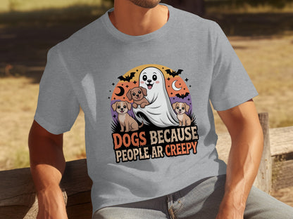 Dogs Because People Are Creepy Halloween T-Shirt