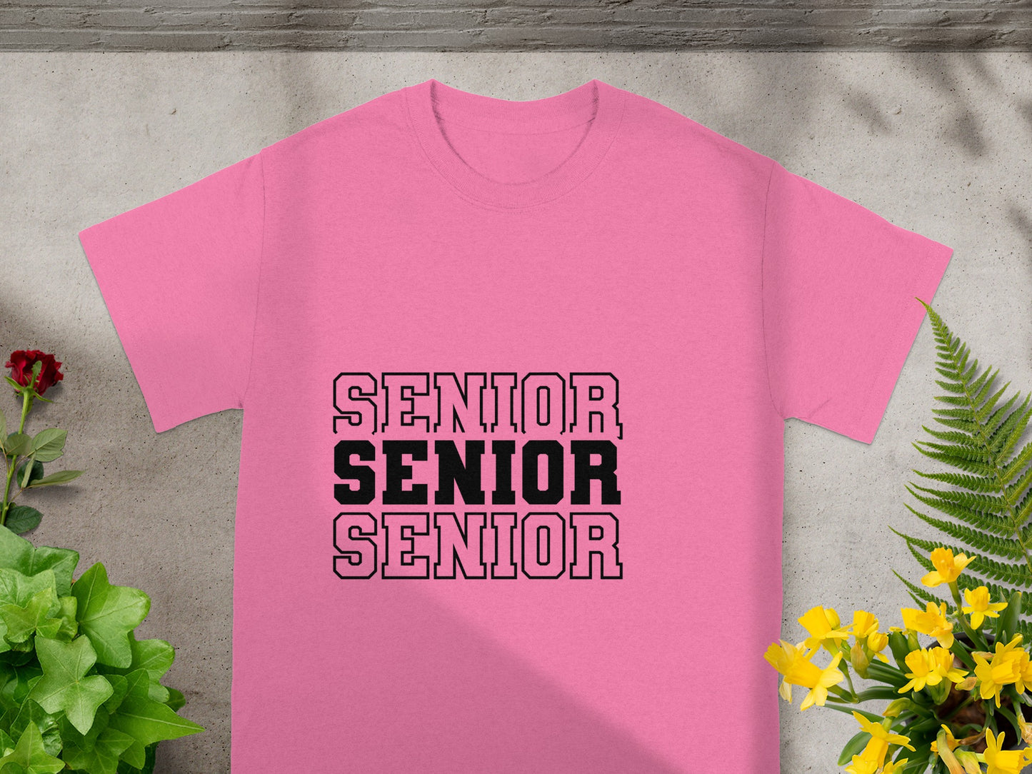 Senior Senior Senior Bold Lettering T-shirt
