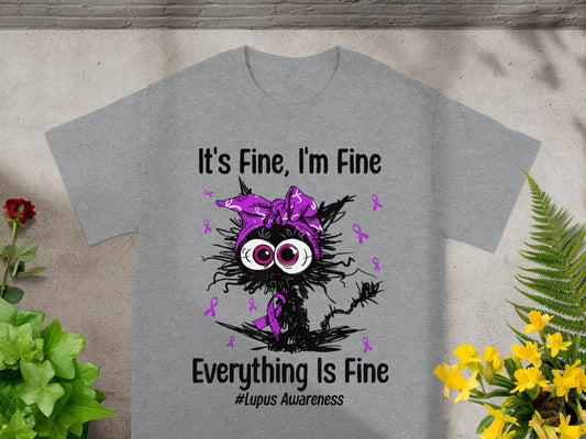 It's Fine I'm Fine Everything Is Fine Lupus Awareness Shirt