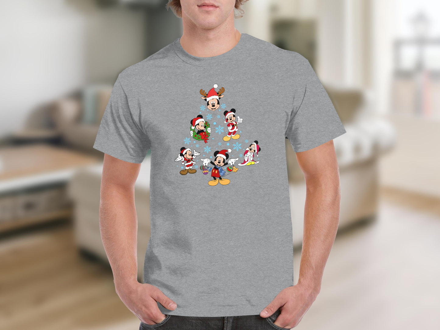 Mickey Mouse Christmas Characters Graphic T-Shirt